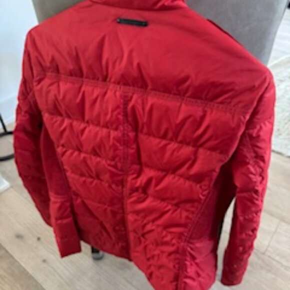 BURBERRY BRIT DALESBURY Red Quilted Down Puffer Jacket size L - Picture 3 of 15